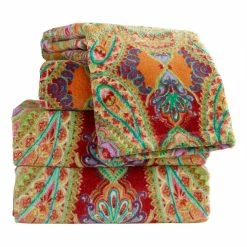 World Market Venice Multicolor Paisley Bath Towel -Decor & Pillows Sales Store unnamed file 1016