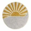 World Market Round Sun And Wave Tufted Bath Mat