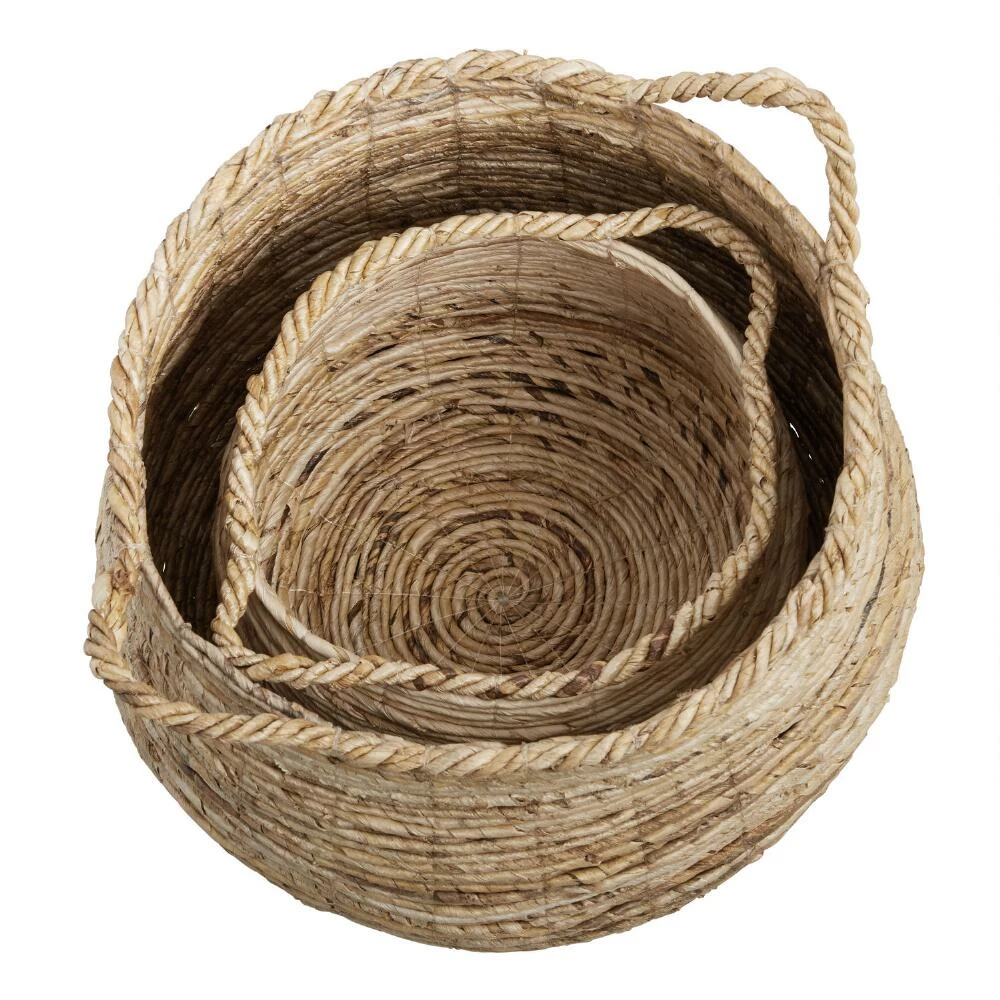 World Market Cora Banana Leaf Tote Basket 2 World Market Cora Banana Leaf Tote Basket - Image 2