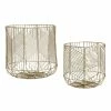 World Market Reese Gold Wire Geometric Basket