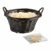 World Market Large Round Dark Brown Gift Basket Kit