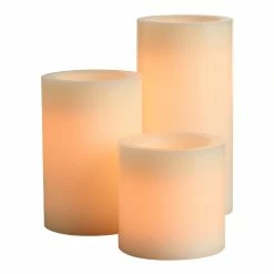 World Market Ivory Flameless LED Pillar Candle