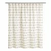 World Market Taylor Ivory And Black Woven Stripe Shower Curtain