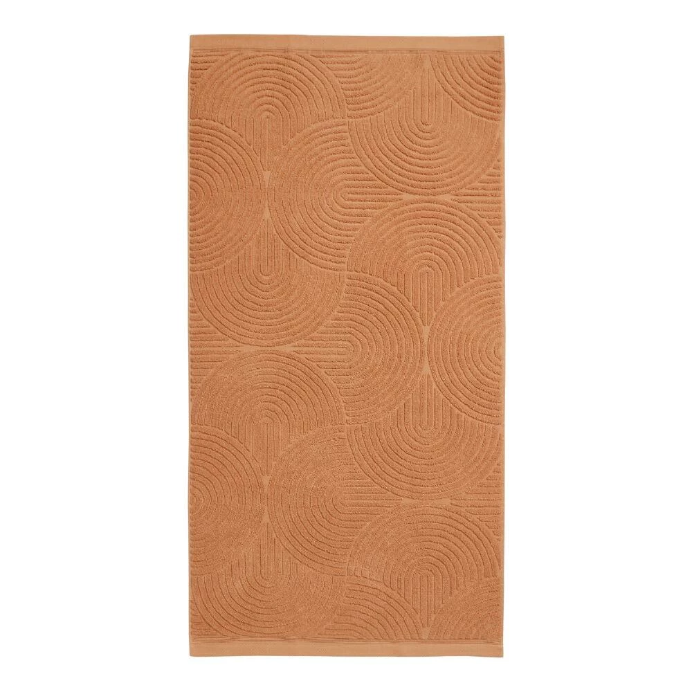 World Market Hazel Brown Sculpted Arches Bath Towel 2 World Market Hazel Brown Sculpted Arches Bath Towel - Image 2
