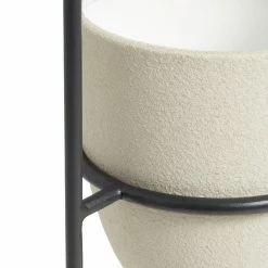 World Market Black Metal and Cement 2 Tier Planter -Decor & Pillows Sales Store unnamed file 1089