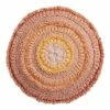 World Market Round Yellow And Orange Concentric Throw Pillow