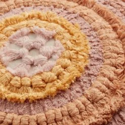 World Market Round Yellow And Orange Concentric Throw Pillow -Decor & Pillows Sales Store unnamed file 1111