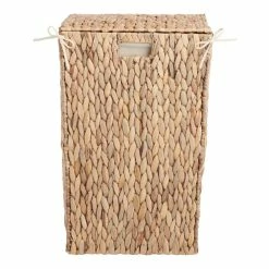 World Market Willa Natural Hyacinth Laundry Hamper With Lid