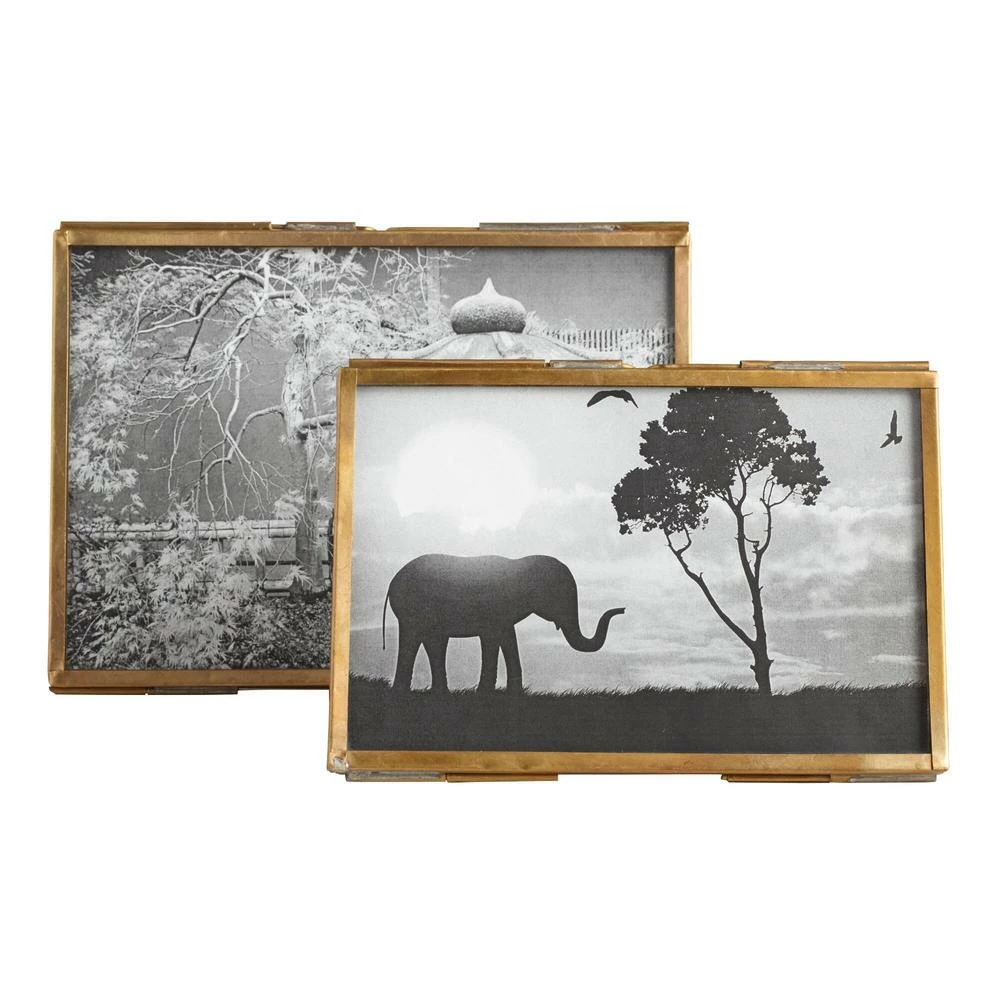 World Market Brass Metal Prism Frame 3 World Market Brass Metal Prism Frame - Image 3