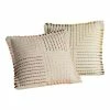 World Market Ivory Quadrant Stripe Throw Pillow