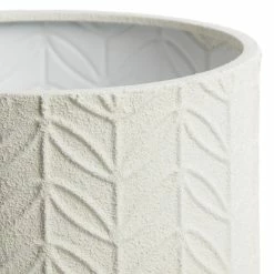 World Market White Leaf Planter With Pinewood Stand -Decor & Pillows Sales Store unnamed file 1138