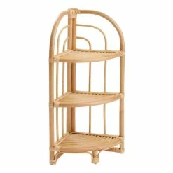 World Market Shelton Natural Rattan Corner Shelf