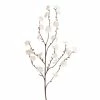 World Market White Faux Velvet Plum Blossom Stems Set Of 2