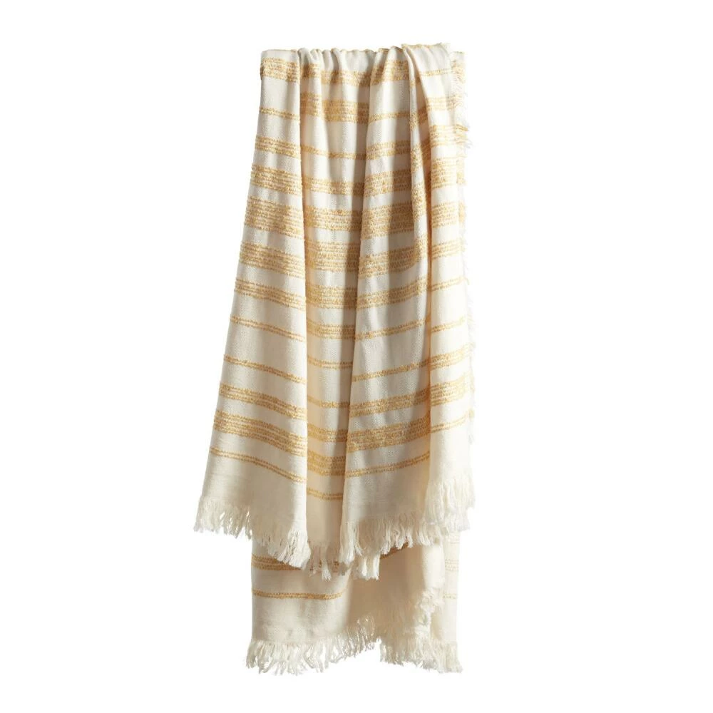 World Market Chenille Stripe Throw Blanket 5 World Market Chenille Stripe Throw Blanket - Image 5