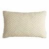 World Market Oversized Ivory Angled Stripe Lumbar Pillow