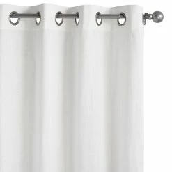World Market Harlow White Cotton Grommet Top Curtains Set Of 2