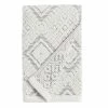 World Market Zena Ivory And Black Diamond Honeycomb Hand Towel