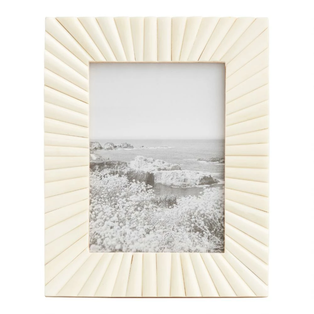 World Market White Sunray Bone Frame 1 World Market White Sunray Bone Frame