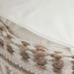 World Market Round Taupe And Ivory Geometric Indoor Outdoor Pouf -Decor & Pillows Sales Store unnamed file 1233