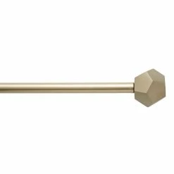 World Market Matte Gold Prism Finial Curtain Rod