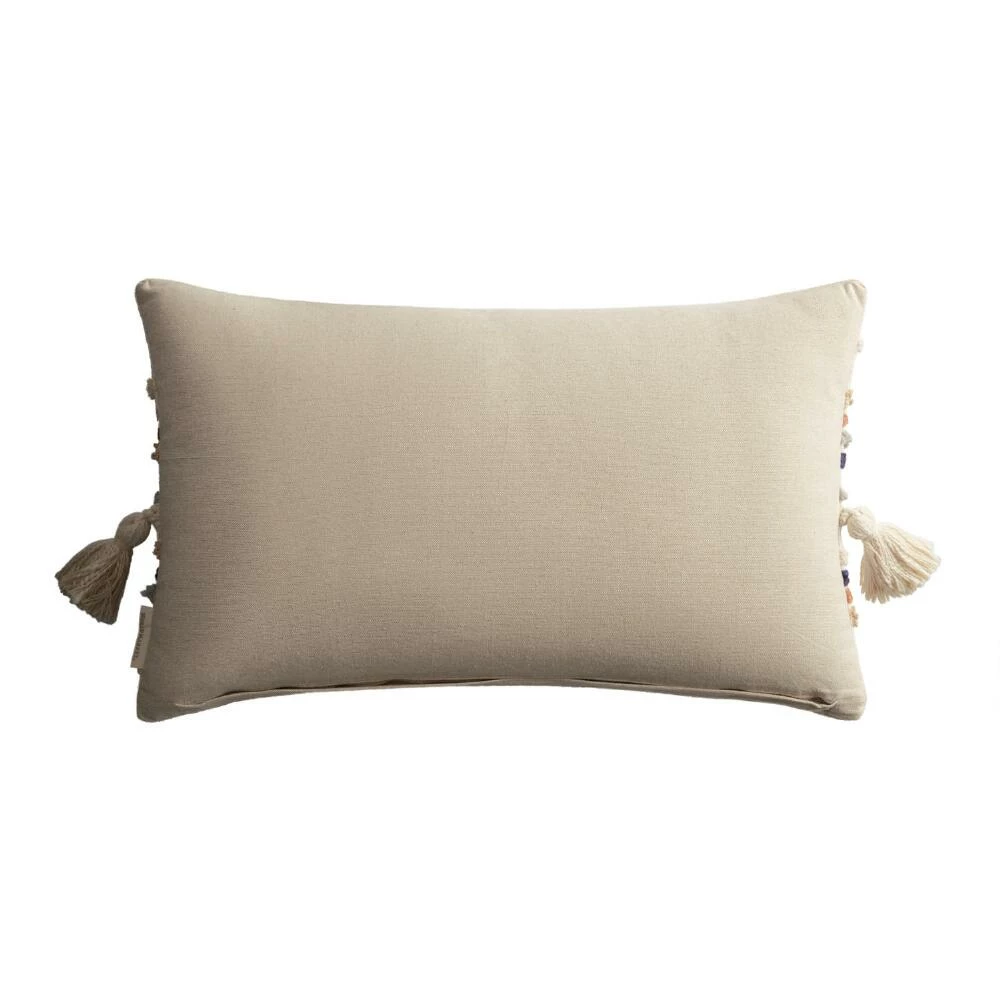 World Market Ivory Tufted Lines Lumbar Pillow 3 World Market Ivory Tufted Lines Lumbar Pillow - Image 3