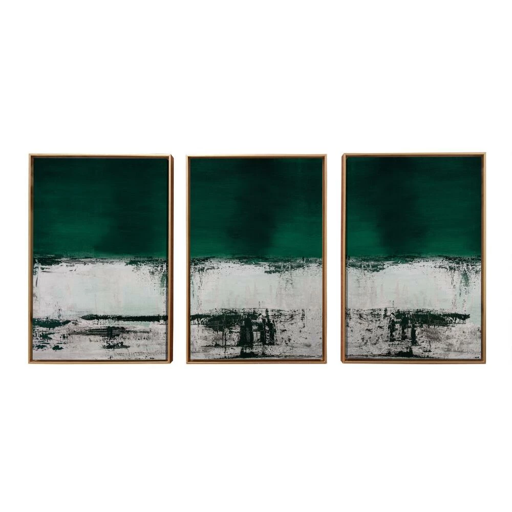 World Market Malachite Green Abstract Framed Canvas Wall Art 3 Piece 1 World Market Malachite Green Abstract Framed Canvas Wall Art 3 Piece