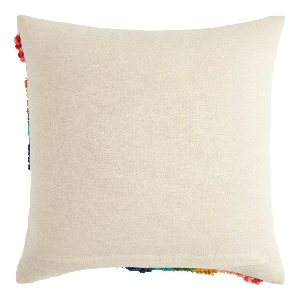 World Market Tufted Rainbow Cotton Throw Pillow 3 World Market Tufted Rainbow Cotton Throw Pillow - Image 3