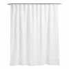 World Market White Waffle Wide Weave Shower Curtain