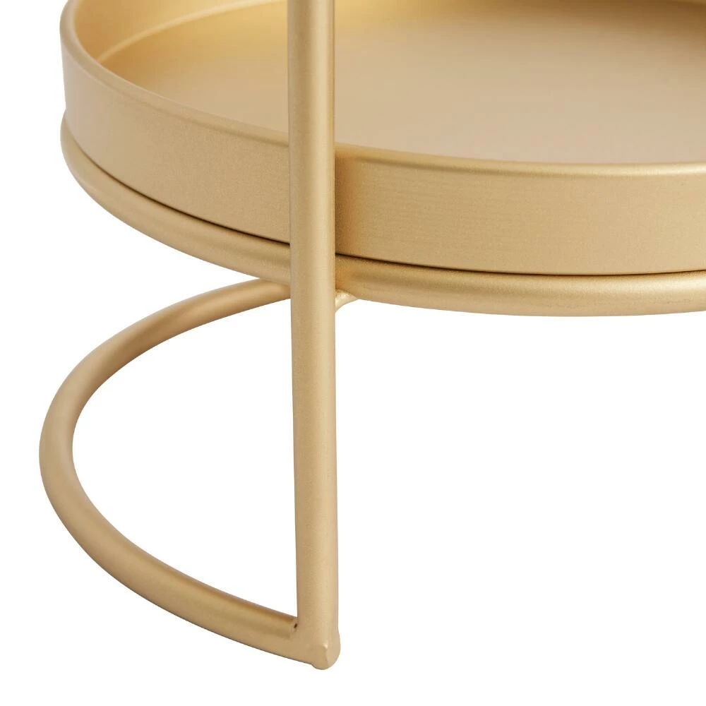World Market Matte Gold Metal 2 Tier Plant Stand 2 World Market Matte Gold Metal 2 Tier Plant Stand - Image 2