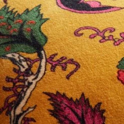 World Market Bright Gold Velvet Floral Lumbar Pillow -Decor & Pillows Sales Store unnamed file 1283