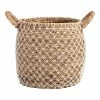 World Market Bianca Macrame Seagrass Tote Basket