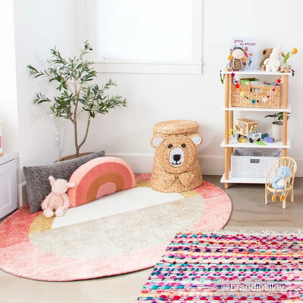 World Market Warm Rainbow Velvet Corduroy Throw Pillow 2 World Market Warm Rainbow Velvet Corduroy Throw Pillow - Image 2