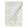 World Market Morgan Gray And Off White Sculpted Spiral Bath Towel