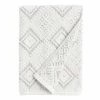 World Market Zena Ivory And Black Diamond Honeycomb Bath Towel