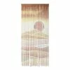 World Market Warm Sunset Bamboo Beaded Curtain