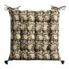 World Market Black And White Paisley Jaipur Block Print Chair Cushion