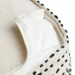 World Market Black and White Kilim Indoor Outdoor Pouf -Decor & Pillows Sales Store unnamed file 1320