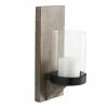 World Market Mason Rustic Wood Wall Sconce