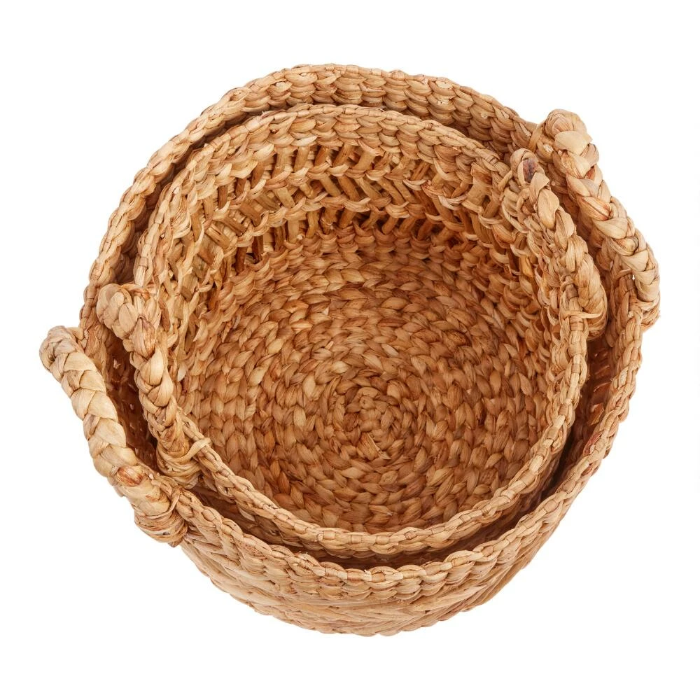 World Market Jacinta Natural Hyacinth Multi Weave Tote Basket 2 World Market Jacinta Natural Hyacinth Multi Weave Tote Basket - Image 2