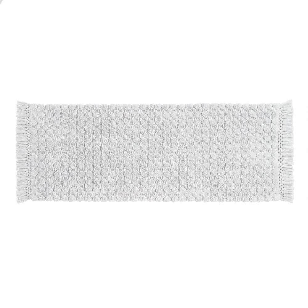 World Market Light Gray Woven Dot Bath Mat 1 World Market Light Gray Woven Dot Bath Mat