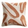 World Market Rust And Ivory Abstract Brushstrokes Throw Pillow
