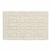 World Market Ivory Geometric Loop Bath Mat