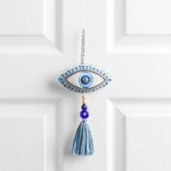 World Market Beaded Evil Eye Hanging Decor