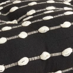 World Market Black and Ivory Dot Indoor Outdoor Floor Cushion -Decor & Pillows Sales Store unnamed file 1375