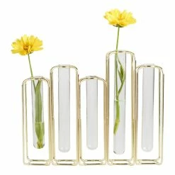 World Market Brass and Clear Glass Test Tube Vases -Decor & Pillows Sales Store unnamed file 1382