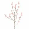 World Market Pink Faux Velvet Plum Blossom Stem