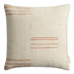World Market Ivory Stripe Patched Throw Pillow -Decor & Pillows Sales Store unnamed file 1396