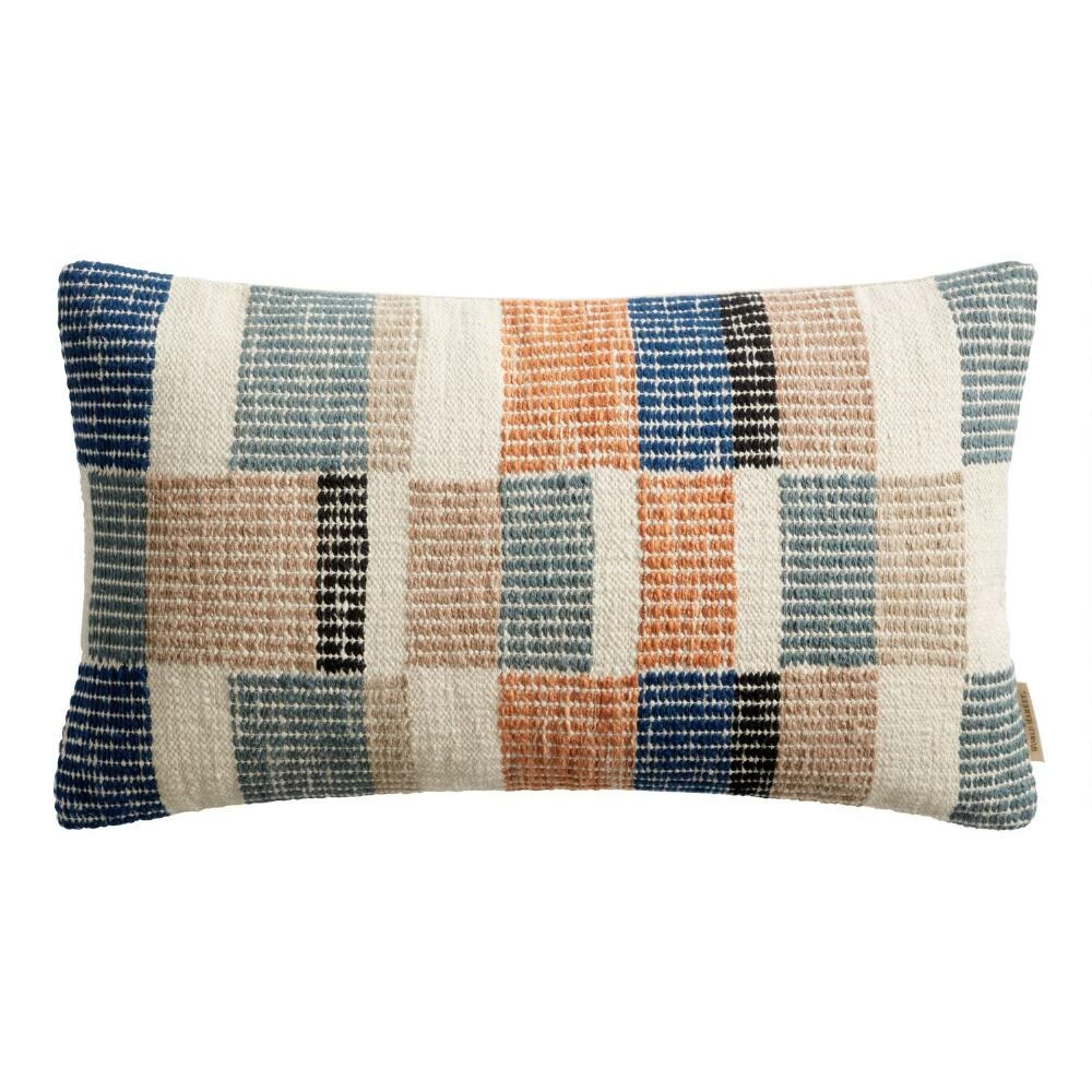 World Market Multicolor Abstract Checkered Lumbar Pillow 1 World Market Multicolor Abstract Checkered Lumbar Pillow