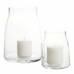 World Market Marlow Clear Glass Hurricane Candle Holder