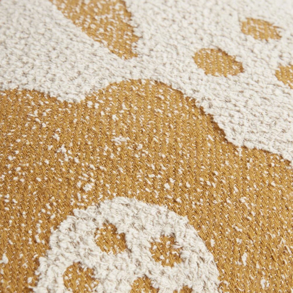 World Market Amber And Ivory Floral Throw Pillow 3 World Market Amber And Ivory Floral Throw Pillow - Image 3